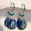 DKC ~ Abalone & Turquoise Chandelier Earrings